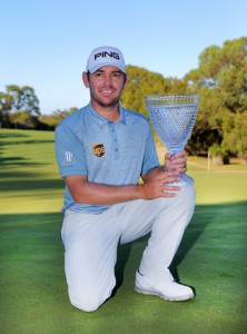 Louis Oosthuizen efter sejren i ISPS HANDA Perth International