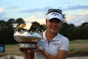 Lydia Ko efter sejren i 2015. Foto: Ladies European Tour