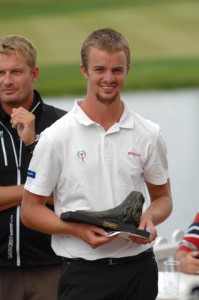Andreas Hartø efter sejren i ECCO Tour Championship 2010