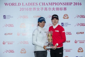 Jin Young Ko og Hung Min Lee efter sejren i World Ladies Championship - Foto: Ladies European Tour